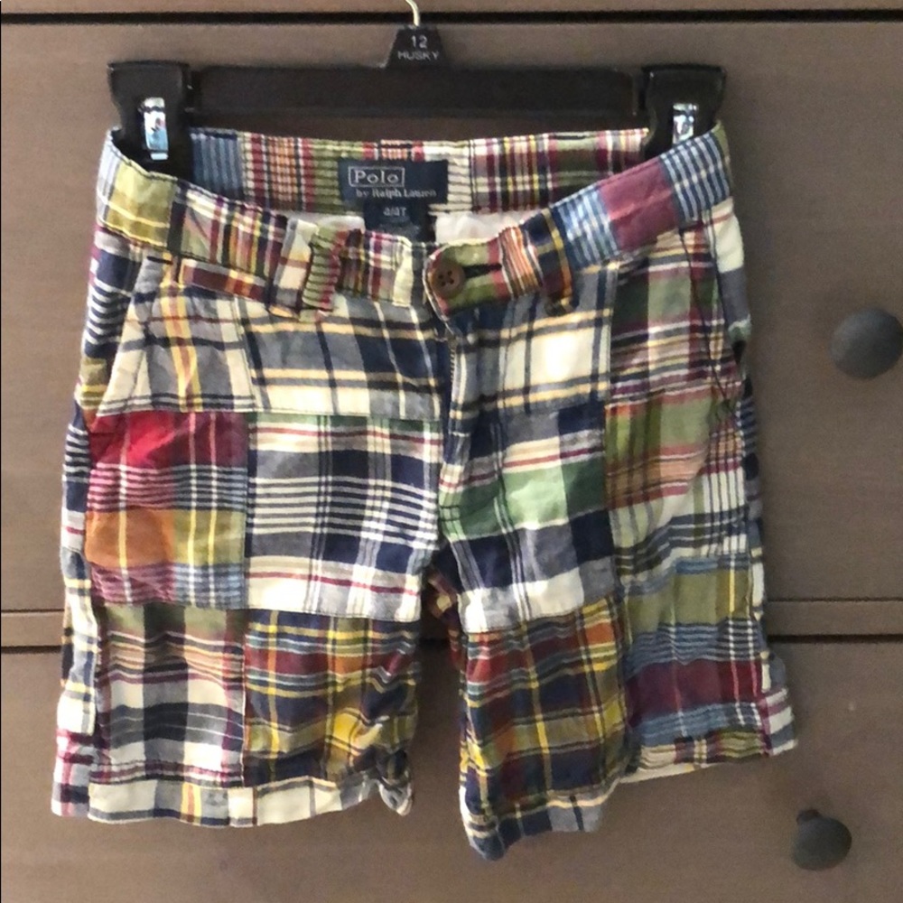 Boys 4T polo by Ralph Lauren patch work shorts